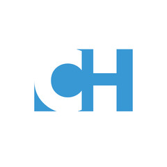 CH Logo | Vector Graphic Branding Letter Element | jpg, eps, path, web, app, art, ai | White Background