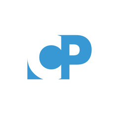 Fototapeta premium CP Logo | Vector Graphic Branding Letter Element | jpg, eps, path, web, app, art, ai | White Background