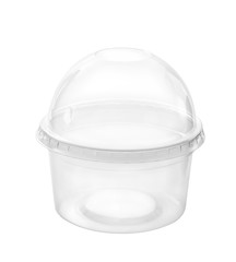 Plastic container / Plastic container on white background.