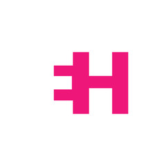 EH Logo | Vector Graphic Branding Letter Element | jpg, eps, path, web, app, art, ai | White Background