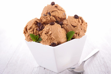 coffee ice cream ball