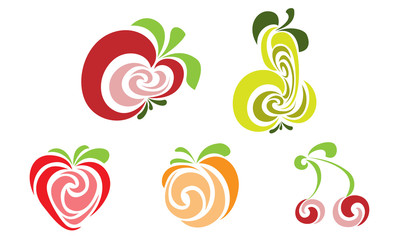 Абстрактные фрукты