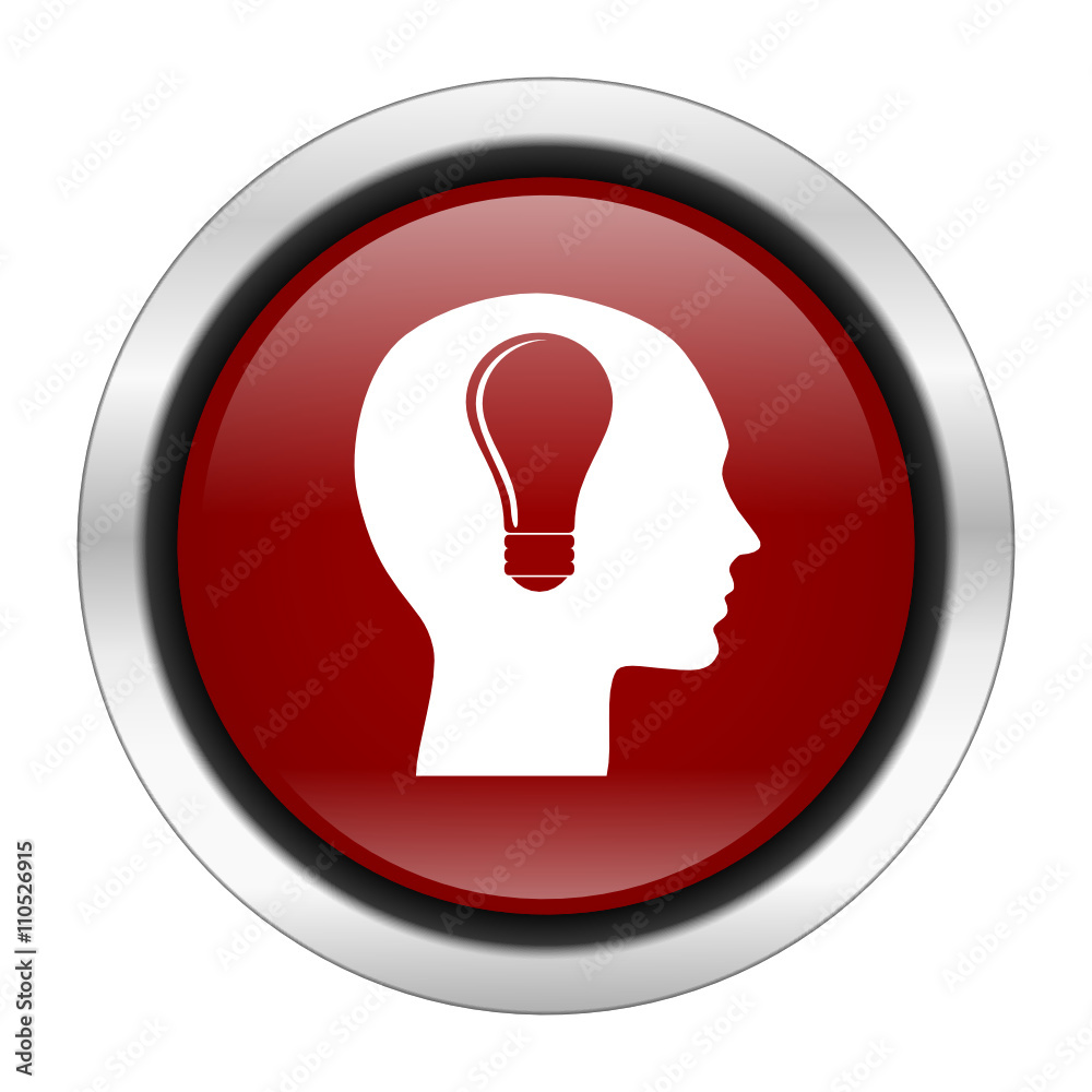 Poster red round glossy vector idea web icon