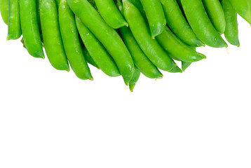 Pile of green peas