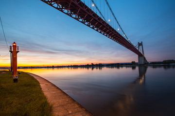 Pont de Tancarville au petit matin