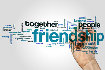 Friendship word cloud