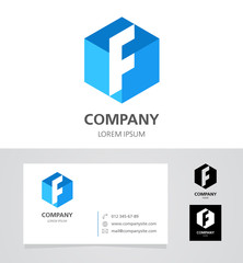 Letter F - Logo Design Element with Business Card - illustration


Vector Logotype Template 