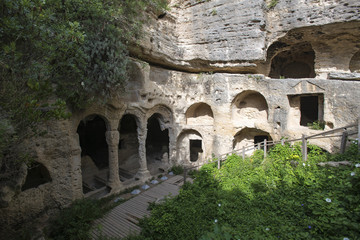 Tombs in the ancient city of Seleucia Pieria