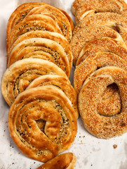 Variety of pasties in Antakya