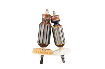 Electric motor rotor isolated