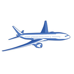 airplane flies straight