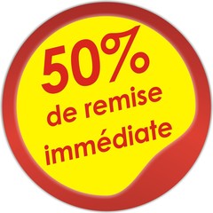 50% de remise immédiate