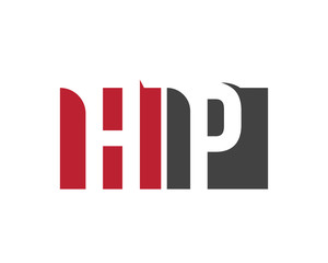 HP red square letter logo for production, publisher, property, partner, park, photography