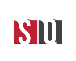 SQ red square letter logo for qatar, quality, quantum, quarter, quest