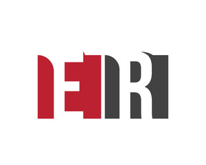 ER red square letter logo for restaurant, research, resource, reality, real estate