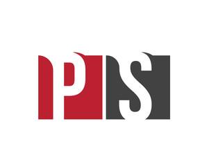 PS red square letter logo for system, store, service, solution, studio