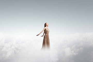 Angelic beautiful woman 