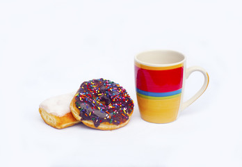 Coffee Cup and Donuts