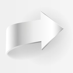 White arrow