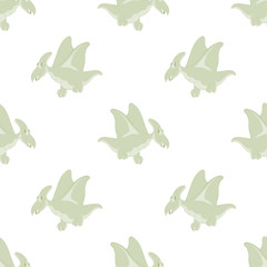 flying dinosaurs on a white background