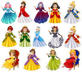 Different characters of queens
