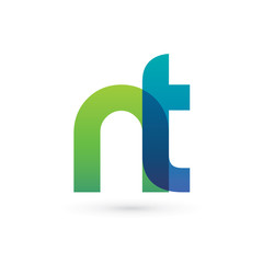 Modern Colorful Letter N T Logo