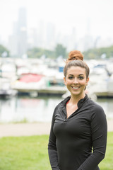 charming and sporty girl