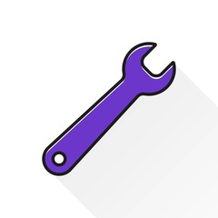 Wrench - vector icon.
