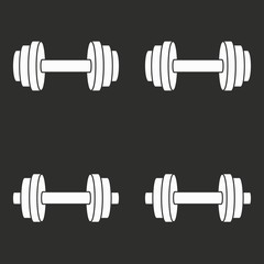 Dumbbell - vector icon.