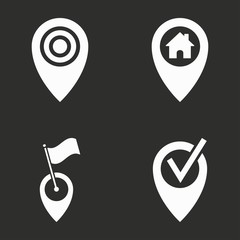 Map pin - vector icon.