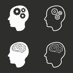 Brain - vector icon.