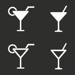 Cocktail - vector icon.
