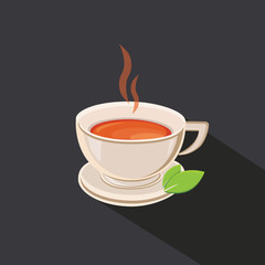 Tea cup vector illustration