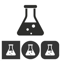 Flask - vector icon.