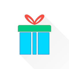 Gift Box - vector icon.