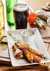 chicken wings with beer