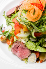 salad with beef