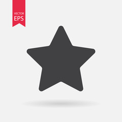 Star Icon Vector. Star sign isolated on white background