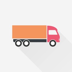 Truck - vector icon.