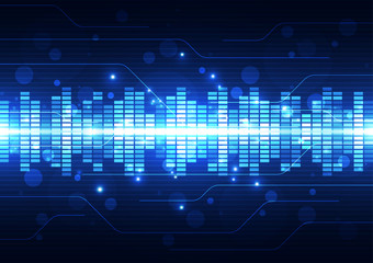 Abstract futuristic digital technology background. Illustration Vector