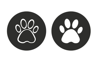 Paw - vector icon.