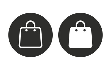 Shopping bag - vector icon.