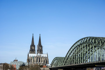 view of Gothic Cathedral in Cologne, Germany