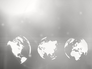 world map technology style..