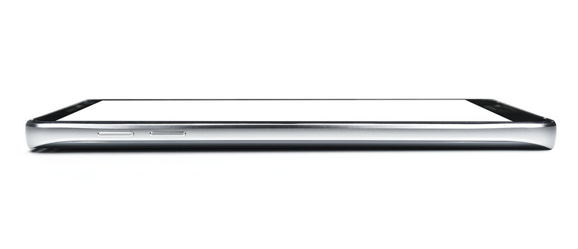 side view of smartphone  isolate