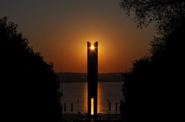 Izhevsk  Monument Skiing Galina Kulakova