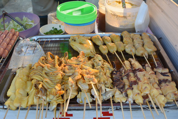 Grilled squid.and sauce