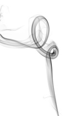 Abstract gray smoke from the incense.