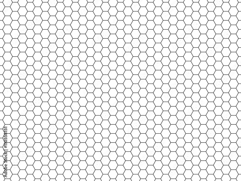 Canvas Prints grid seamless pattern. hexagonal cell texture. honeycomb on white background. speaker grille. fashio