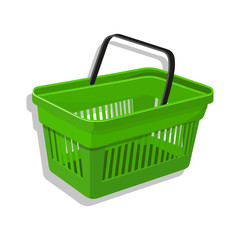 Shopping basket isolated on white background